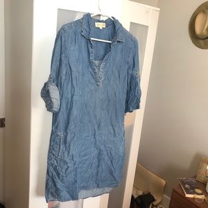 Cloth & Stone Denim Shirt Dress / Size Medium